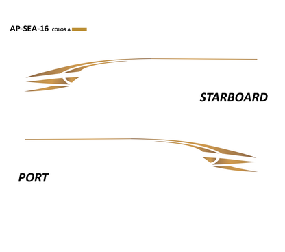 AP-SEA-16 - Sea Ray Series 1 Color Vinyl Boat Graphics Kit