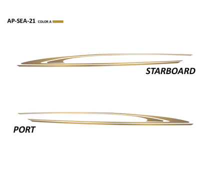 AP-SEA-21 - Sea Ray Series 1 Color Vinyl Boat Graphics Kit
