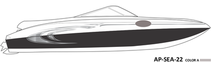 AP-SEA-22 - Sea Ray Series 1 Color Vinyl Boat Graphics Kit
