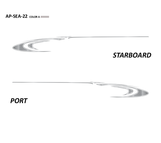 AP-SEA-22 - Sea Ray Series 1 Color Vinyl Boat Graphics Kit