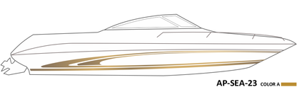AP-SEA-23 - Sea Ray Series 1 Color Vinyl Boat Graphics Kit