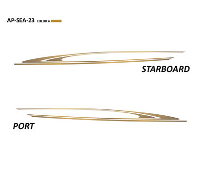 AP-SEA-23 - Sea Ray Series 1 Color Vinyl Boat Graphics Kit