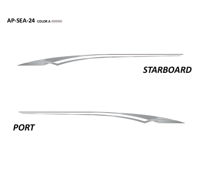 AP-SEA-24 - Sea Ray Series 1 Color Vinyl Boat Graphics Kit