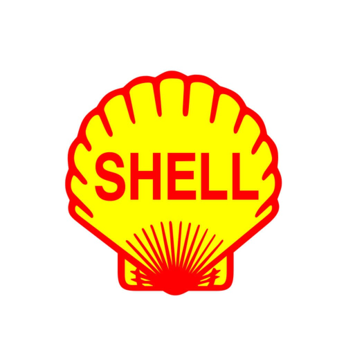 Shell Sponsor Decal Yellow - Two Sizes Available