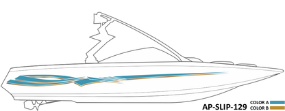 AP-SLIP-129 - Slipstream Series 2 Color Vinyl Boat Graphics Kit