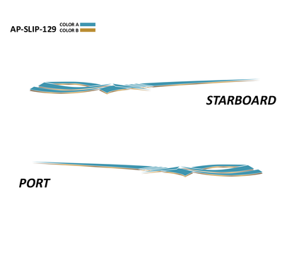 AP-SLIP-129 - Slipstream Series 2 Color Vinyl Boat Graphics Kit