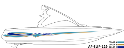 AP-SLIP-129 - Slipstream Series 3 Color Vinyl Boat Graphics Kit
