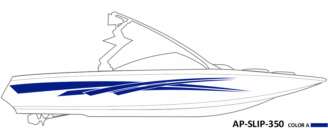 AP-SLIP-350 - Slipstream Series 1 Color Vinyl Boat Graphics Kit