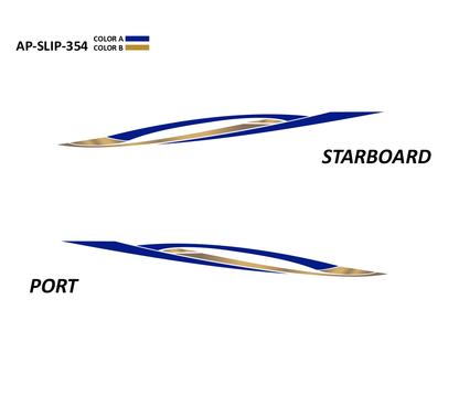 AP-SLIP-354 - Slipstream Series 2 Color Vinyl Boat Graphics Kit