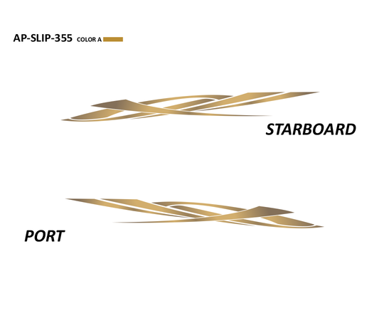 AP-SLIP-355 - Slipstream Series 1 Color Vinyl Boat Graphics Kit