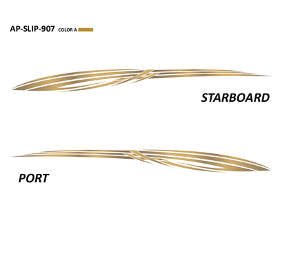 AP-SLIP-907 Slipstream Series 1 Color Vinyl Boat Graphics Kit