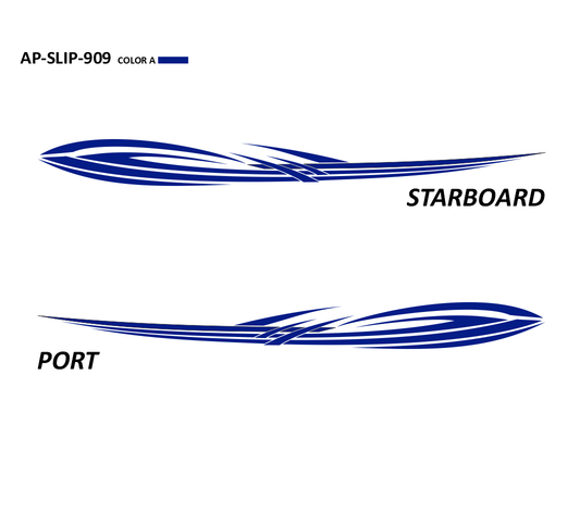 AP-SLIP-909 - Slipstream Series 1 Color Vinyl Boat Graphics Kit