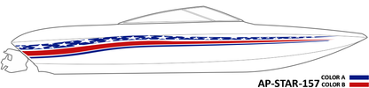 AP-STAR-157 - Starlight Series 2 Color Vinyl Boat Graphics Kit