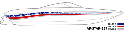 AP-STAR-157 - Starlight Series 3 Color Vinyl Boat Graphics Kit