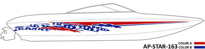 AP-STAR-163 - Starlight Series 2 Color Vinyl Boat Graphics Kit