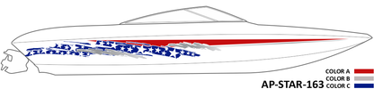 AP-STAR-163 - Starlight Series 3 Color Vinyl Boat Graphics Kit
