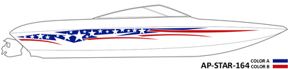 AP-STAR-164 - Starlight Series 2 Color Vinyl Boat Graphics Kit