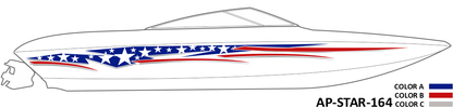 AP-STAR-164 - Starlight Series 3 Color Vinyl Boat Graphics Kit