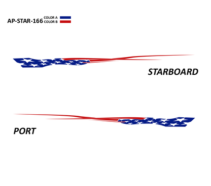 AP-STAR-166 - Starlight Series 2 Color Vinyl Boat Graphics Kit
