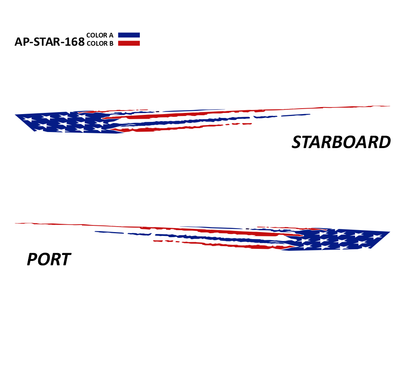 AP-STAR-168 - Starlight Series 2 Color Vinyl Boat Graphics Kit