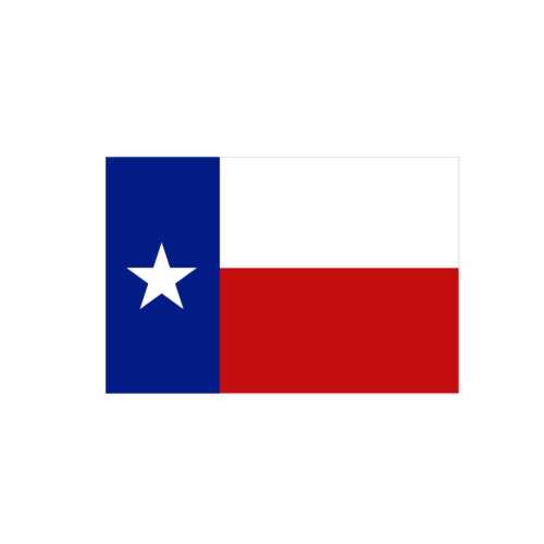 Texas Flag Decal - 3 Inches x 2 Inches