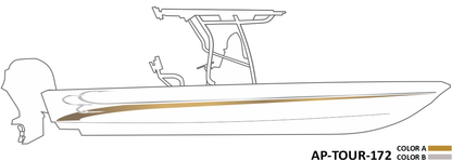 AP-TOUR-172 - Tournament Series 2 Color Vinyl Boat Graphics Kit