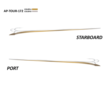 AP-TOUR-172 - Tournament Series 2 Color Vinyl Boat Graphics Kit