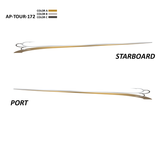 AP-TOUR-172 - Tournament Series 3 Color Vinyl Boat Graphics Kit