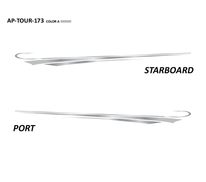 AP-TOUR-173 - Tournament Series 1 Color Vinyl Boat Graphics Kit