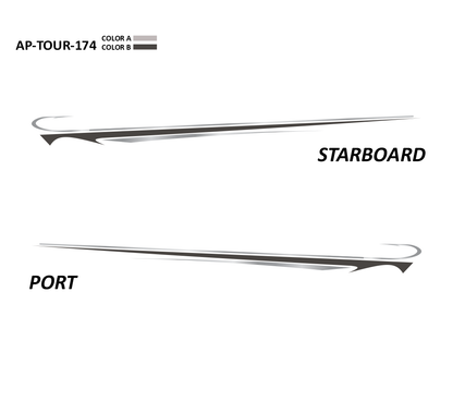 AP-TOUR-174 - Tournament Series 2 Color Vinyl Boat Graphics Kit
