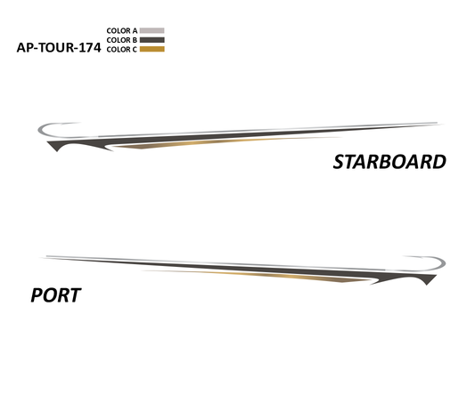 AP-TOUR-174 - Tournament Series 3 Color Vinyl Boat Graphics Kit