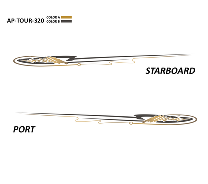 AP-TOUR-320 - Tournament Series 2 Color Vinyl Boat Graphics Kit