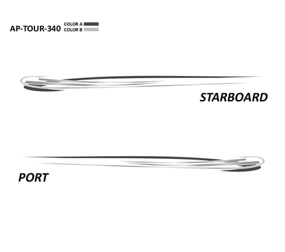 AP-TOUR-340 - Tournament Series 2 Color Vinyl Boat Graphics Kit