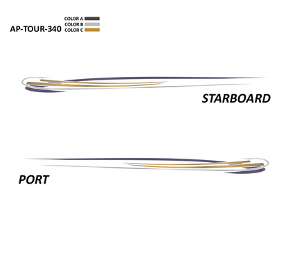 AP-TOUR-340 - Tournament Series 3 Color Vinyl Boat Graphics Kit