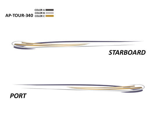 AP-TOUR-340 - Tournament Series 3 Color Vinyl Boat Graphics Kit