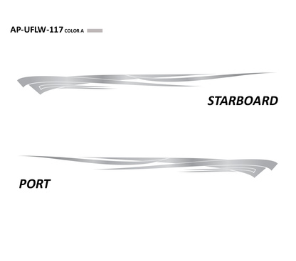AP-UFLW-117 - Ultraflow Series 1 Color Vinyl Boat Graphics Kit
