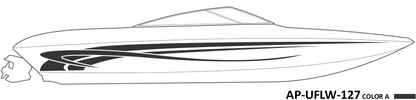 AP-UFLW-127 - Ultraflow Series 1 Color Vinyl Boat Graphics Kit
