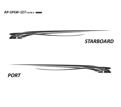 AP-UFLW-127 - Ultraflow Series 1 Color Vinyl Boat Graphics Kit
