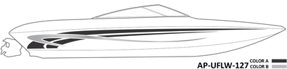 AP-UFLW-127 - Ultraflow Series 2 Color Vinyl Boat Graphics Kit