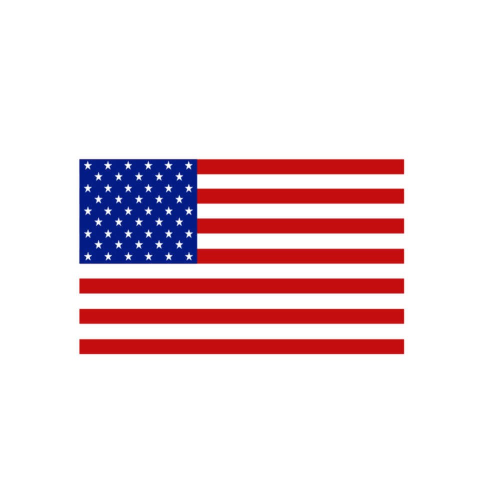 USA Flag Decal - 4 Inches x 3 Inches