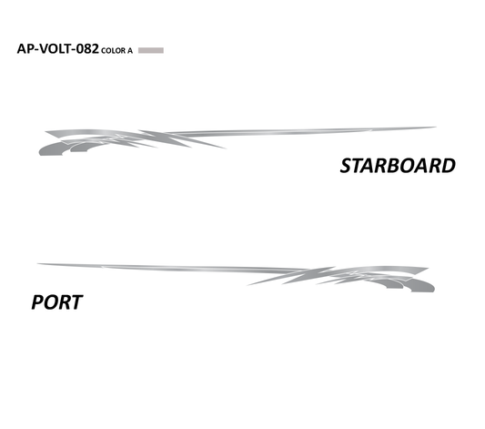 AP-VOLT-082 - Voltage Series 1 Color Vinyl Boat Graphics Kit