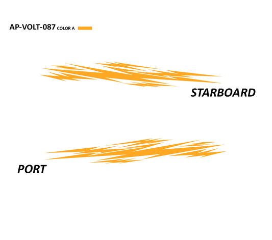 AP-VOLT-087 - Voltage Series 1 Color Vinyl Boat Graphics Kit