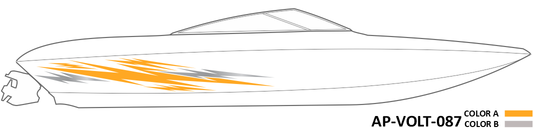 AP-VOLT-087 - Voltage Series 2 Color Vinyl Boat Graphics Kit