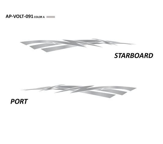 AP-VOLT-091 - Voltage Series 1 Color Vinyl Boat Graphics Kit
