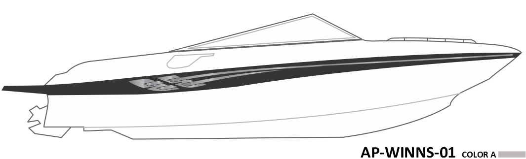 AP-WINNS-01 - Four Winns Series 1 Color Vinyl Boat Graphics Kit