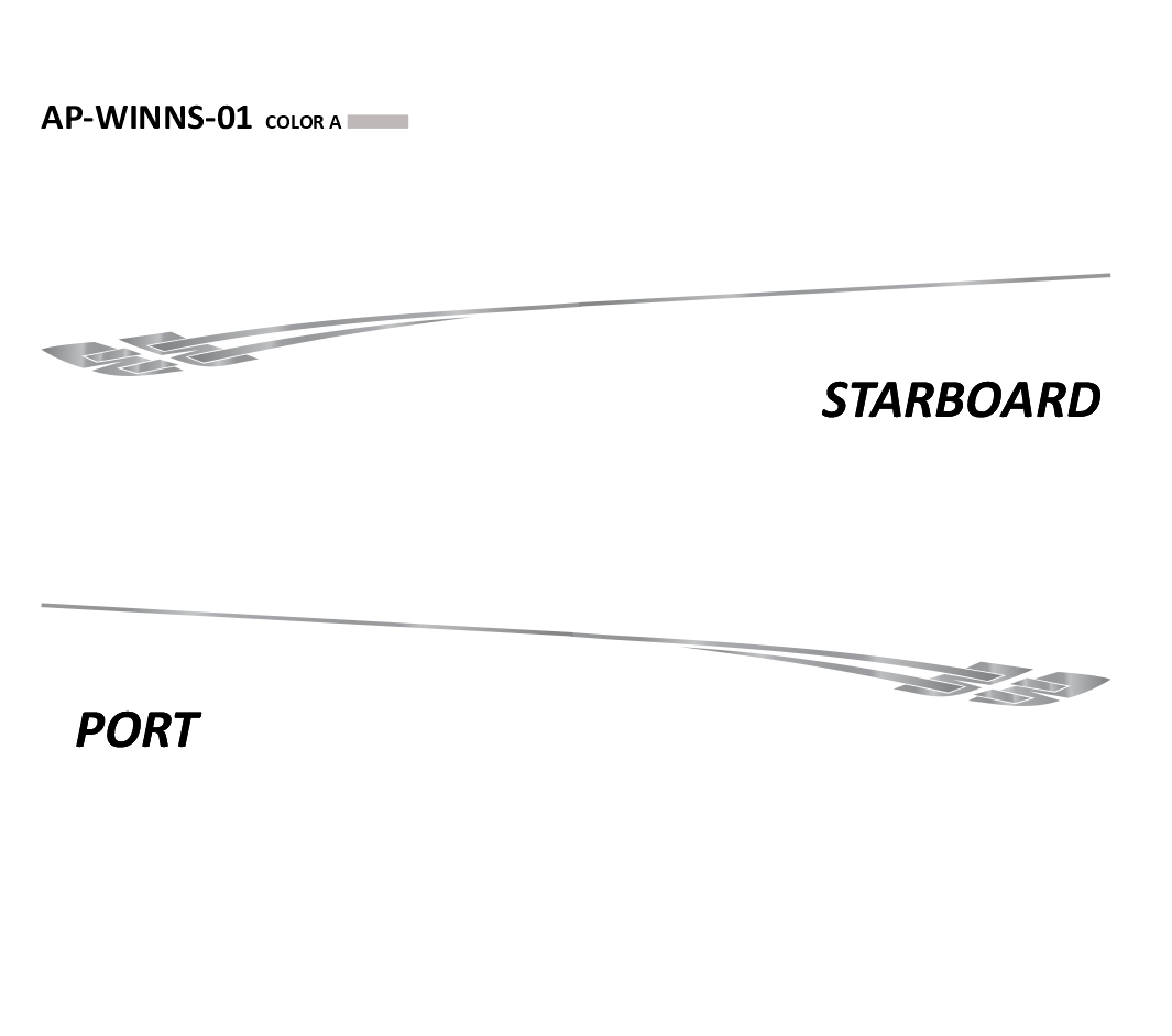 AP-WINNS-01 - Four Winns Series 1 Color Vinyl Boat Graphics Kit