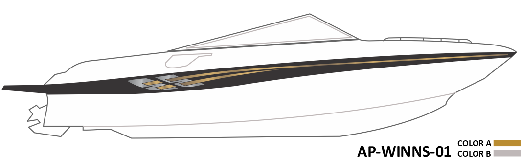 AP-WINNS-01 - Four Winns Series 2 Color Vinyl Boat Graphics Kit