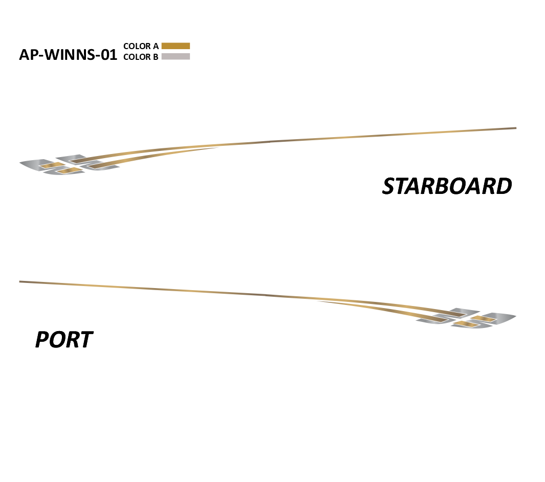 AP-WINNS-01 - Four Winns Series 2 Color Vinyl Boat Graphics Kit