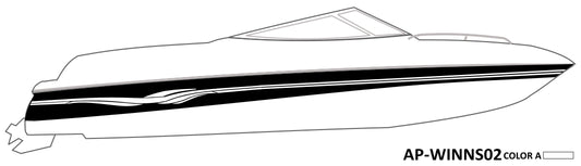 AP-WINNS02 - Four Winns 1 Color Vinyl Boat Graphics Kit