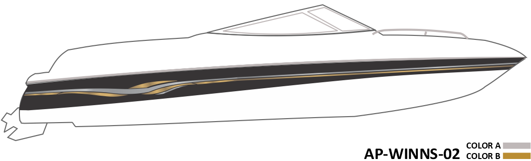 AP-WINNS-02 - Four Winns Series 2 Color Vinyl Boat Graphics Kit